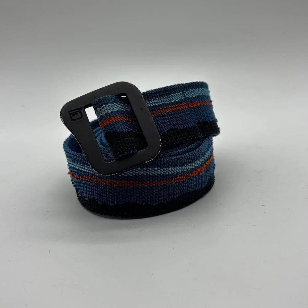 Patagonia Friction Belt Blue Mountain Skyline Web Belt One Size Gorpcore Hiking